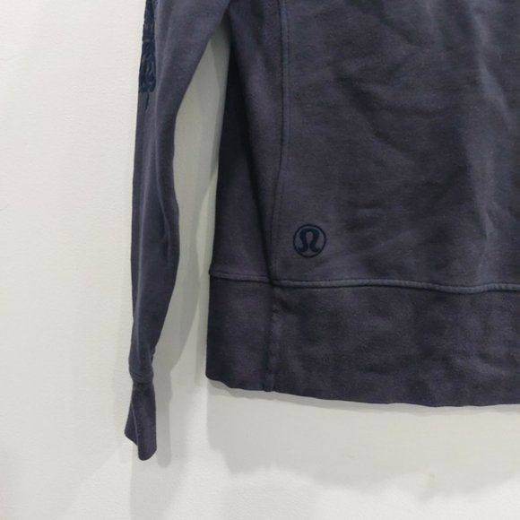 Lululemon Floral Flock Pullover Blue Size 4 - Picture 7 of 10